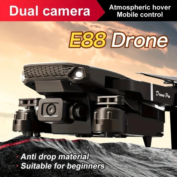 E88 Pro Drone with Dual Camera, Foldable Design & WiFi Control